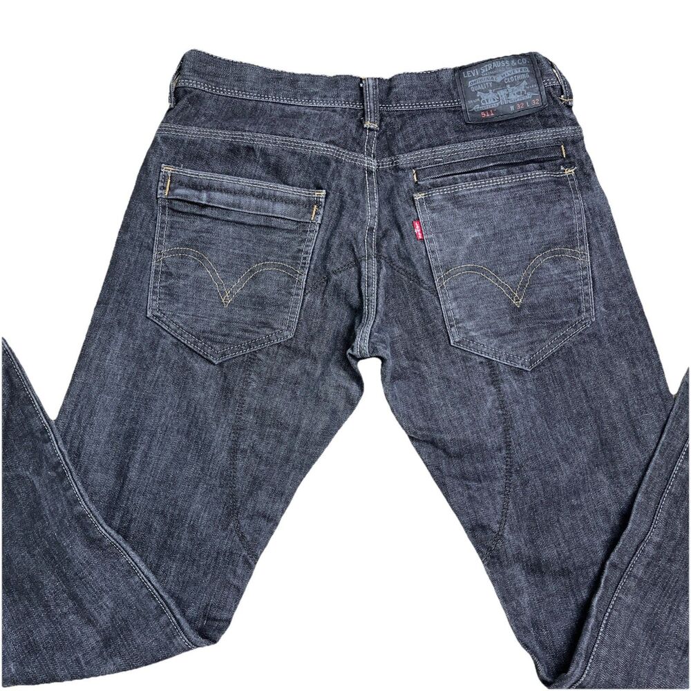 Levi’s 511 Slim Fit Jeans‎ 32x31.5 Dark Gray Utility Variant Angled Back Pockets